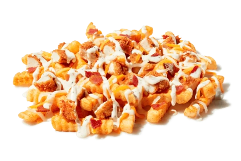 Zaxby's Menu With Prices 2026 | Calories, Pictures & PDF 35 Chicken Bacon Ranch Loaded Fries 1310 Cal