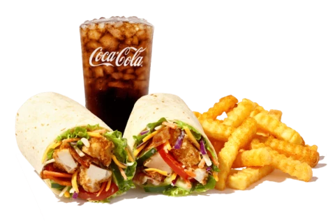 Zaxby's Menu With Prices 2026 | Calories, Pictures & PDF 5 Chicken Bacon Ranch Wrap 850 - 1510 Cal