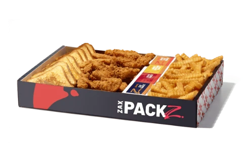 Zaxby's Menu With Prices 2026 | Calories, Pictures & PDF 70 Chicken Fingerz™ Zax Packz 3970 Cal