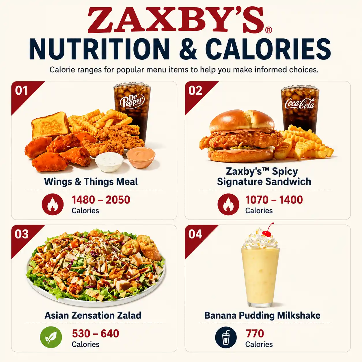 Zaxby’s Nutrition Menu 2026: Complete Guide to Calories & Macros 1 Zaxby's Nutrition & Calories